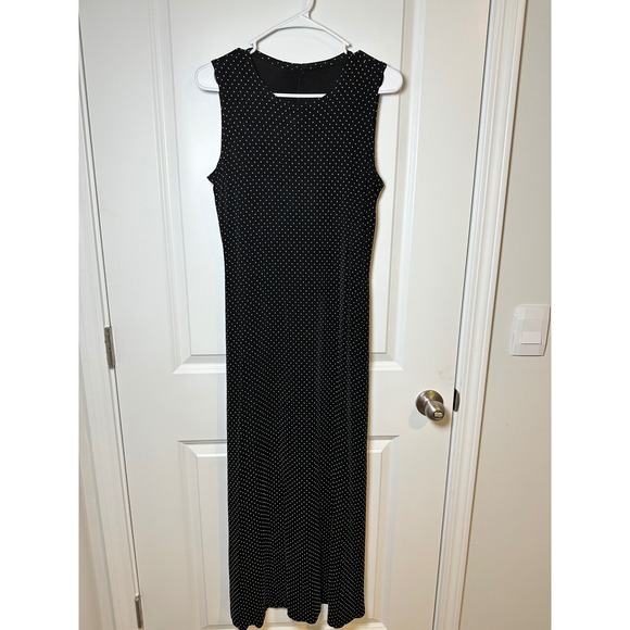 Dresses & Skirts - Sleeveless Maxi Dress Polka Dot Print‎ Casual Summer Dress M